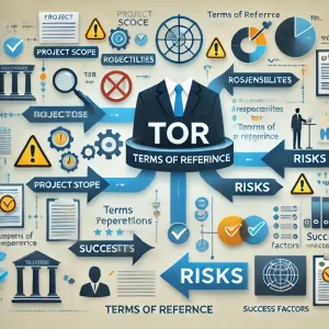 This image visually represents the importance of Terms of Reference (TOR) in projects and missions. It outlines how TOR impacts project success by structuring discussions around key elements such as project scope, objectives, responsibilities, and success factors. The flowchart provides a clear visualization of the critical components needed for a well-defined TOR. This image visually represents the importance of Terms of Reference (TOR) in projects and missions. It outlines how TOR impacts project success by structuring discussions around key elements such as project scope, objectives, responsibilities, and success factors. The flowchart provides a clear visualization of the critical components needed for a well-defined TOR. Meta Description（メタディスクリプション） This image shows how Terms of Reference (TOR) affect the success of projects and missions. The flowchart highlights essential components such as project scope, objectives, responsibilities, and success factors, providing a clear understanding of TOR’s role. この画像は、プロジェクトやミッションにおけるTOR（Terms of Reference）の重要性を視覚的に表現しています。フローチャートを用いて、プロジェクトの範囲、目標、責任、成功要因についての議論がどのように進むかを説明し、TORの適切な設定がプロジェクトの成果に直結することを強調しています。